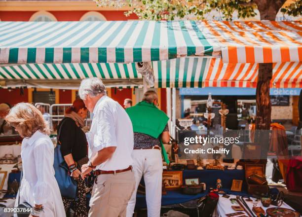 cours saleya, nice, french riviera - town square market stock pictures, royalty-free photos & images