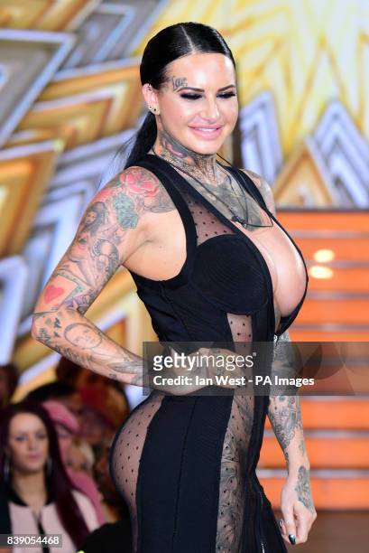 Jemma Lucy is evicted during the live final of Celebrity Big Brother, at Elstree Studios in Borehamwood, Hertfordshire.