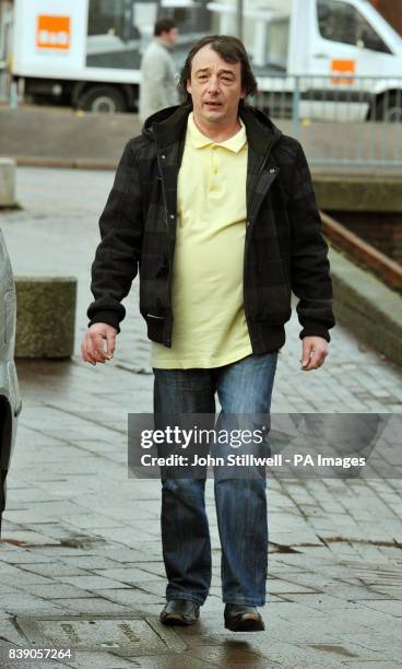 Michael Payne the father of murdered schoolgirl Sarah Payne, arrives at Maidstone Crown Court in Kent, for sentencing after he admitted glassing his...