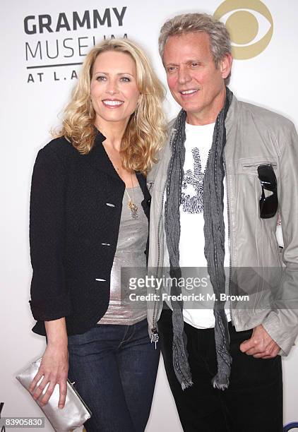 Musician Don Felder and Kathrin Nicholson arrive at the Grammy Nominations concert live held at the Nokia Theatre LA Live on December 3, 2008 in Los...