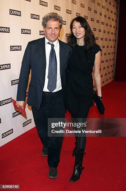 Rinaldo Erba Springorum and Jennifer Yu attend the Club Campari, 2009 Campari Calendar launch at La Permanente on December 2, 2008 in Milano, Italy.