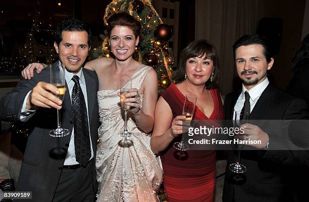 Actor John Leguizamo, actresses Debra Messing, Elizabeth Pena and actor Freddy Rodriguez attend the premiere after party for Overture Films' "Nothing...