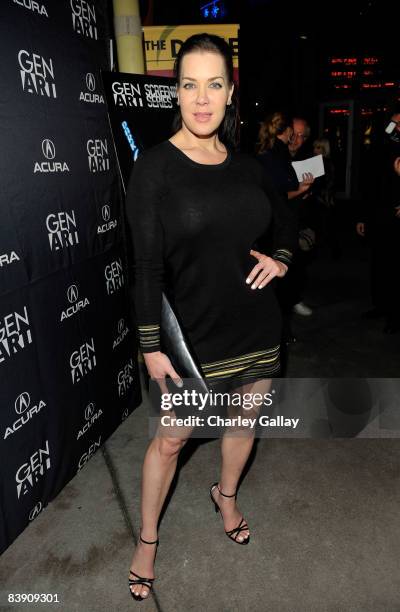 Wrestler Chyna attends the premiere of Samuel Goldwyn Films' 'Dark Streets' held at Hush on December 3, 2008 in Hollywood, California.