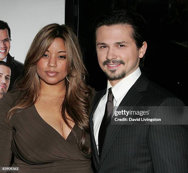 Actor Freddy Rodriguez and his wife Elsie Rodriguez attend the premiere of Overture Films' "Nothing Like The Holidays" at Grauman's Chinese Theatre...