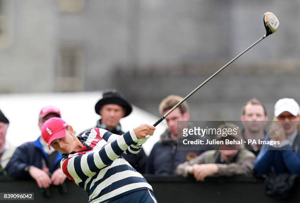 S Angela Stanford in action during day three of the 2011 Solheim Cup at Killeen Castle, County Meath, Ireland.
