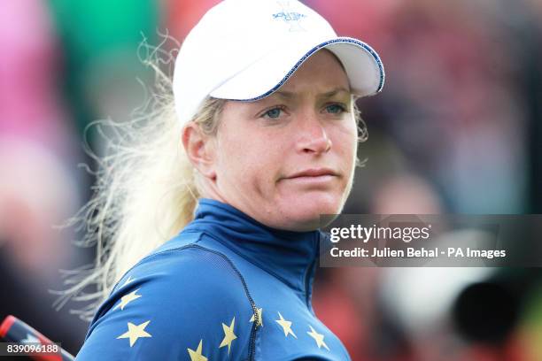 Europe's Suzann Pettersen during day three of the 2011 Solheim Cup at Killeen Castle, County Meath, Ireland.