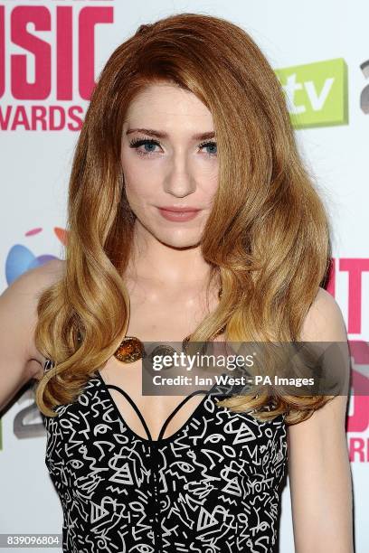 Nicola Roberts arriving at The BT Digital Music Awards 2011, The Camden Roundhouse, London.