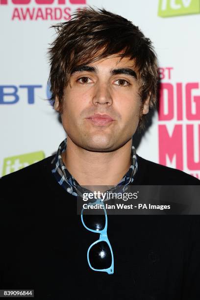 Charlie Simpson arriving at The BT Digital Music Awards 2011, The Camden Roundhouse, London.