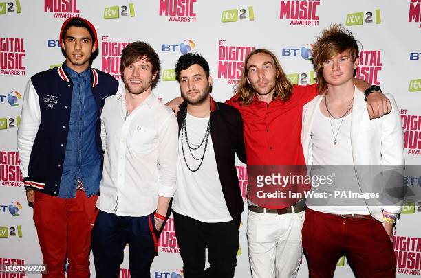 The Special Ks arriving at The BT Digital Music Awards 2011, The Camden Roundhouse, London.