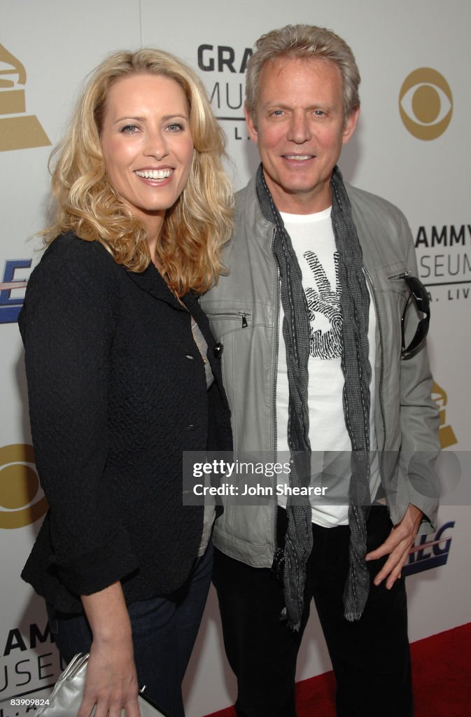 Musician Don Felder and Katherine Nicholson arrive at The GRAMMY