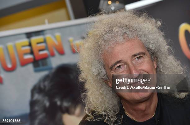 Lead guitarist of Queen Brian May signs copies of his new book "Queen in 3-D" at Book Soup on August 24, 2017 in West Hollywood, California.