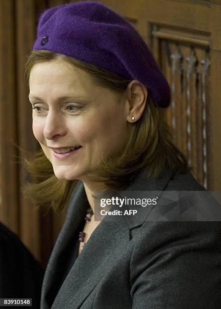 Sarah Brown, wife of British Prime Minister Gordon Brown, attends the State Opening of Parliament in London, on December 3, 2008. Sarah Brown, the...