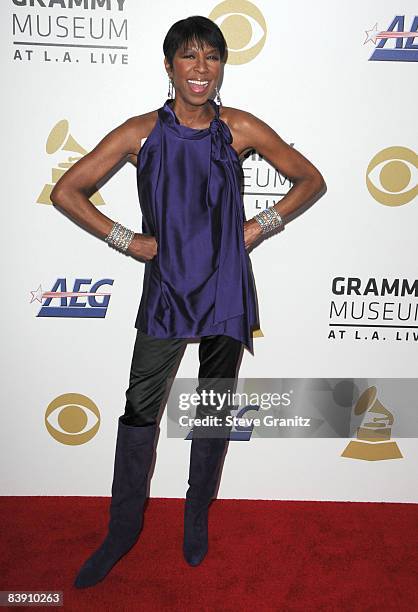 Natalie Cole arrives at the Grammy Nomination Concert Live!! at the Nokia Theatre on December 3, 2008 in Los Angeles, California.