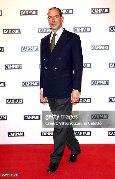 Emanuele Palao attends the Club Campari, 2009 Campari Calendar launch at La Permanente on December 2, 2008 in Milano, Italy.