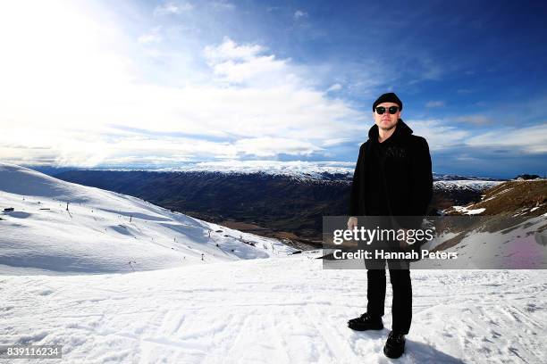 Jossi Wells poses during a New Zealand Winter Olympic portrait session on August 26, 2017 in Wanaka, New Zealand.