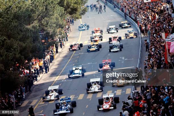 Jackie Stewart, Jacky Ickx, Jo Siffert, Pedro Rodriguez, Denny Hulme, Jean-Pierre Beltoise, Ronnie Peterson, Tyrrell-Ford 003, Ferrari 312B2, BRM...