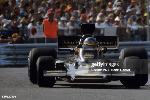 Ronnie Peterson, Lotus-Ford 72E, Grand Prix of Monaco, Monaco, 26 May 1974.