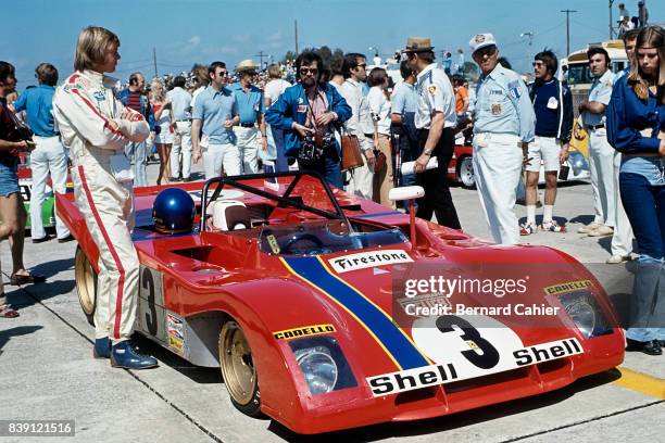 Ronnie Peterson, Ferrari 312PB, 12 Hours of Sebring, Sebring, 25 March 1972. Rare appearance of Ronnie Peterson in endurance racing, who finished...