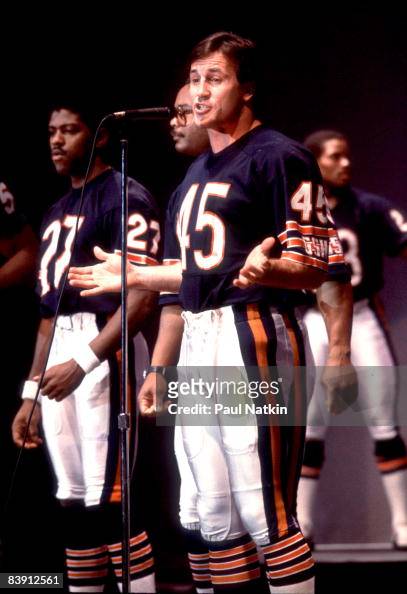 Chicago Bears safety Gary Fencik during filming of the Super Bowl News  Photo - Getty Images
