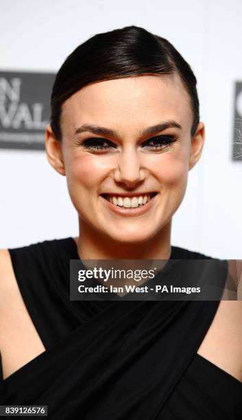 Keira Knightley arrives at the premiere of A Dangerous Method at the Odeon West End Cinema, London.