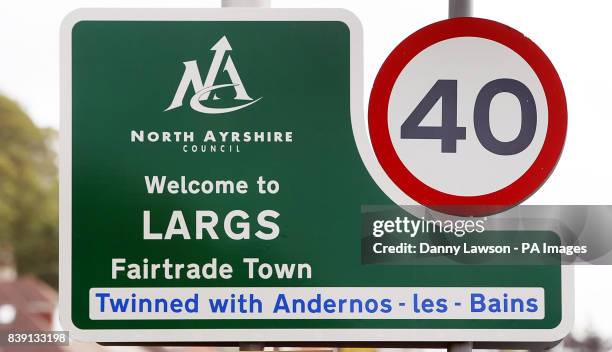 General view of Largs in Ayrshire, the home town of husband and wife Colin and Chris Weir, after they scooped 161 million in Tuesday's EuroMillions...