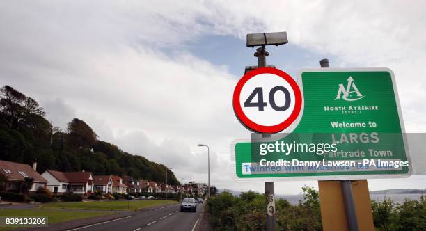 General view of Largs in Ayrshire, the home town of husband and wife Colin and Chris Weir, after they scooped 161 million in Tuesday's EuroMillions...