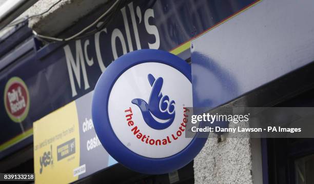 General view of the McColl's shop in Largs in Ayrshire, where Colin and Chris Weir's winning lottery ticket was bought, scooping them 161 million in...