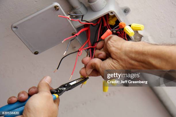 Fire alarm technician at the Presidential Condominiums on Ocean Drive.