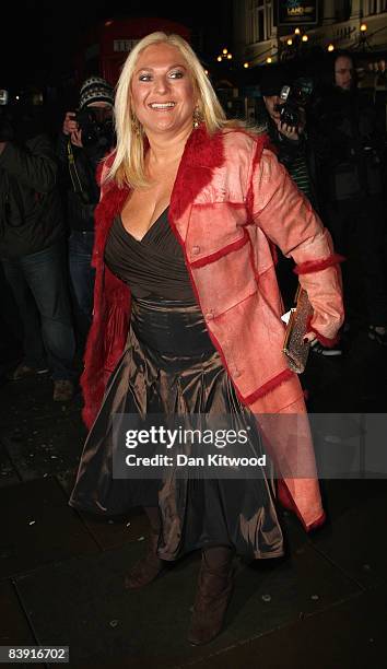 Vanessa Feltz attends the 'Sleeping Beauty' VIP reception at St. Martins Hotel on December 04, 2008 in London, England.