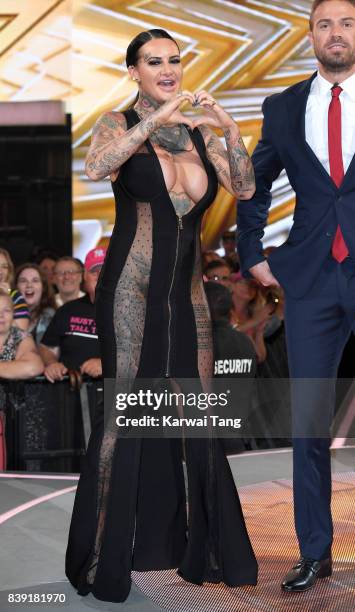 Jemma Lucy is evicted from the Celebrity Big Brother house at Elstree Studios on August 25, 2017 in Borehamwood, England.