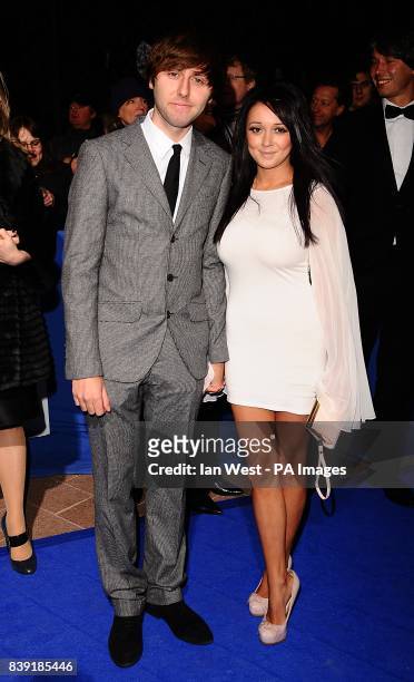 James Buckley and Clair Meek arriving for the 2010 British Comedy Awards at Indigo2, at the O2 Arena, London.
