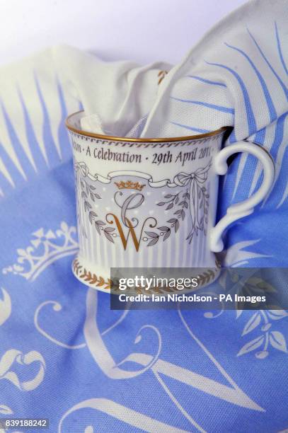 Tankard and tea towel to commemorate the Royal wedding between Prince William and Catherine Middleton. Part of the range of Official Royal Wedding...