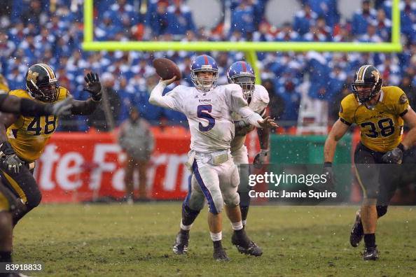 Todd Reesing Dimensional Quarterback Todd Reesing of the Kansas Jayhawks passes the ball... News ...