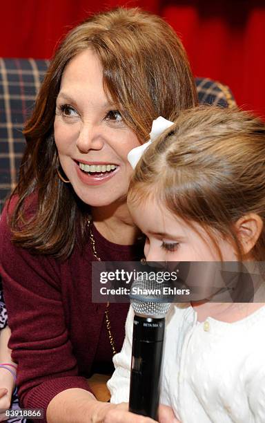 Marlo Thomas and child attend the 5th Annual Brooks Brothers holiday celebration to benefit the St. Jude Children's Research Hospital at Brooks...