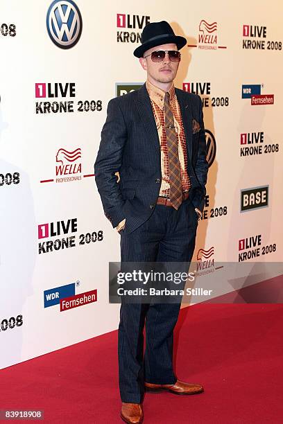 Jan Delay attends the ''1Live Krone'' awards on December 4, 2008 in Bochum, Germany.