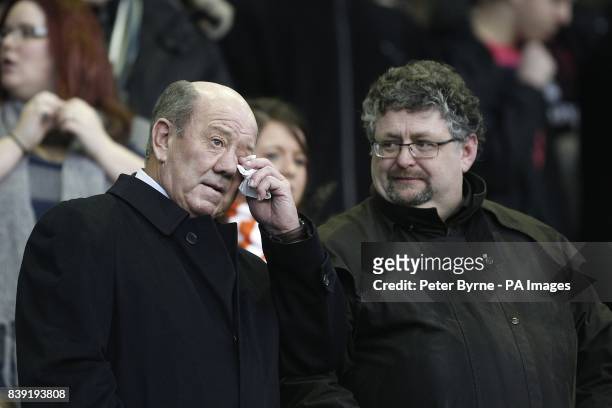 Former Everton manager Howard Kendall in the stands
