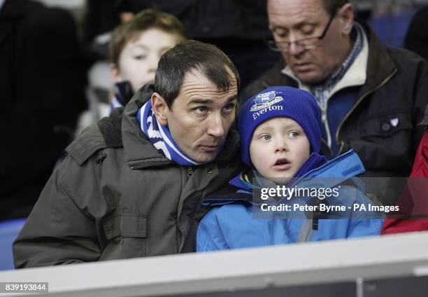 Everton fans in the stands