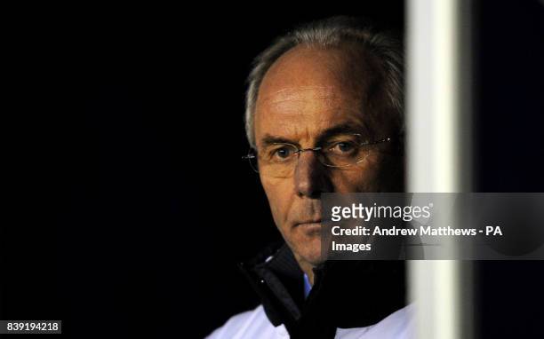Leicester City manager manager Sven-Goran Eriksson during the npower Football League Championship match at the Walkers Stadium, Leicester.