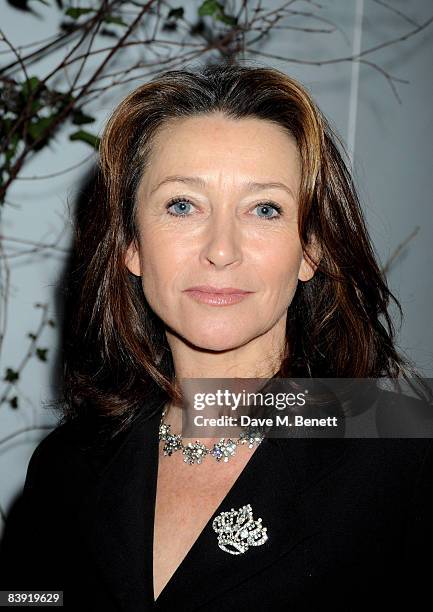 Actress Cherie Lunghi attends the VIP reception to launch the English National Ballet Christmas season ahead of the performance of 'The Sleeping...