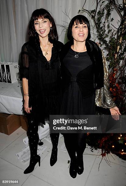 Designers Jemima French and Sadie Frost attend the VIP reception to launch the English National Ballet Christmas season ahead of the performance of...