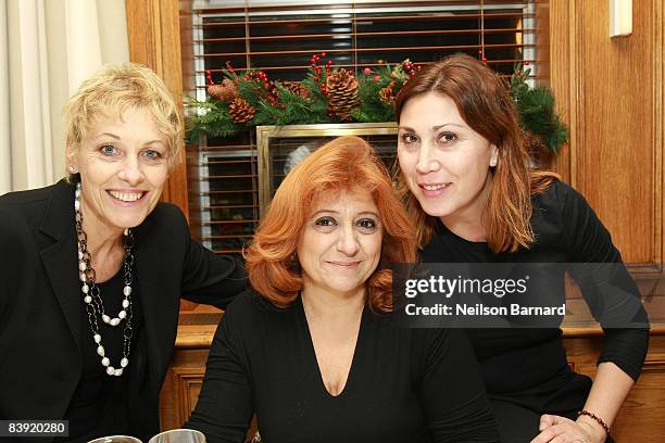 Laura Delli Colli and Eleonora Pratelli attend the dinner party honoring Ferzan Ozpetek at Benoit New York on December 4, 2008 in New York City.