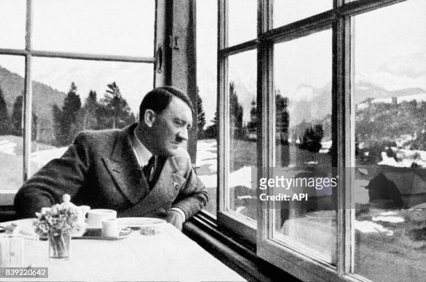 Portrait d'Adolf Hitler à Garmisch-Partenkirchen, dans les Alpes bavaroises, en Allemagne.