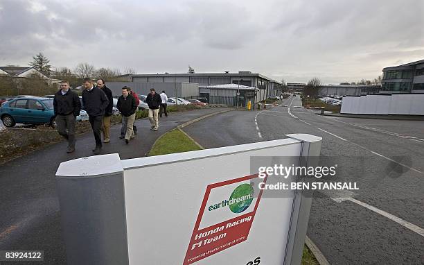 The Honda F1 Racing Team headquarters is pictured in Brackley, Northamptonshire, in central England, on December 5, 2008. Honda on Friday announced...