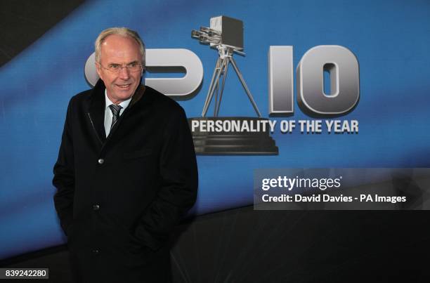 Sven-Goran Eriksson arriving for the 2010 BBC Sports Personality of the Year Awards at the LG Arena, Birmingham.