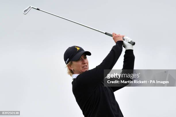 Australai's Karrie Webb during the first round of the Ricoh Women's British Open at the Royal Birkdale Golf Club, Southport.