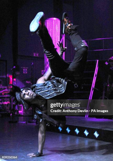 Jason Derulo performs on stage at the O2 Shepherd's Bush Empire, London.
