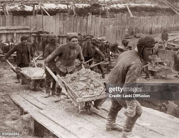 Construction of the White Sea-Baltic Canal . The canal was constructed between 1931 and 1933 by forced labor of Gulag inmates. According to official...