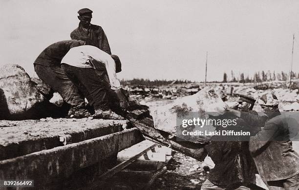 Construction of the White Sea-Baltic Canal . The canal was constructed between 1931 and 1933 by forced labor of Gulag inmates. According to official...