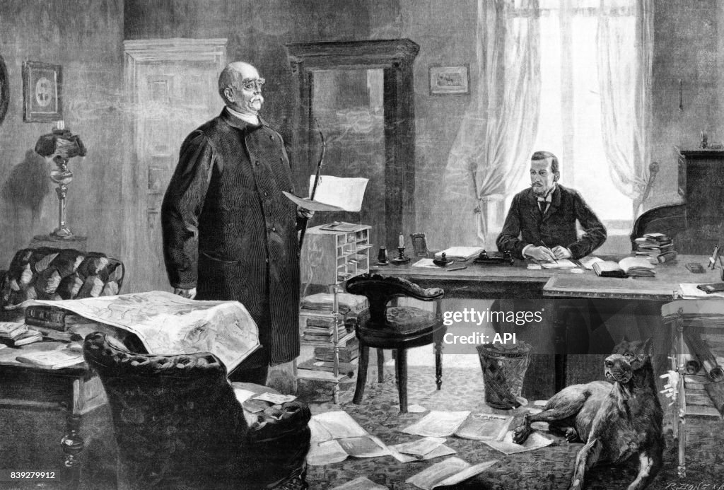 Otto von Bismarck dictant ses mémoires
