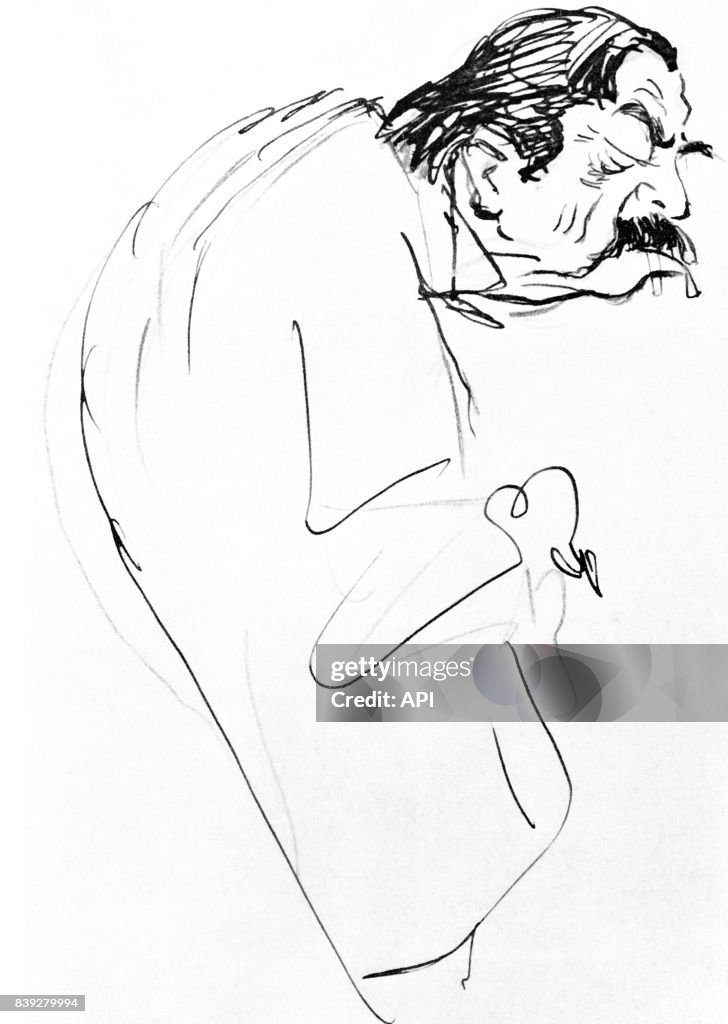 Caricature d'Aristide Briand